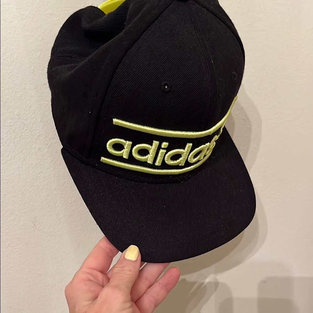 Adidas Black and Yellow Cap OSFA